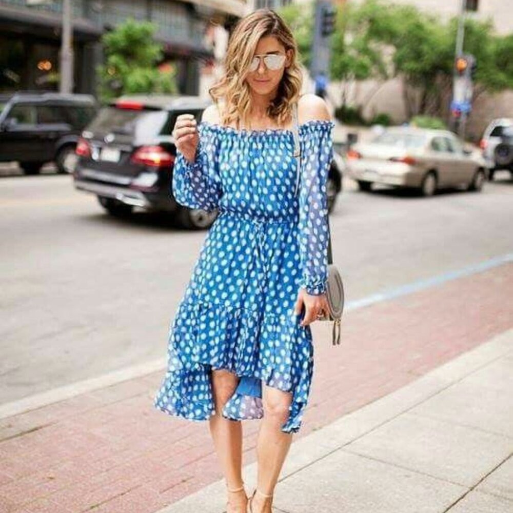 Diane von Furstenberg DVF Camila Two, Silk Chiffon Dress, Size 8